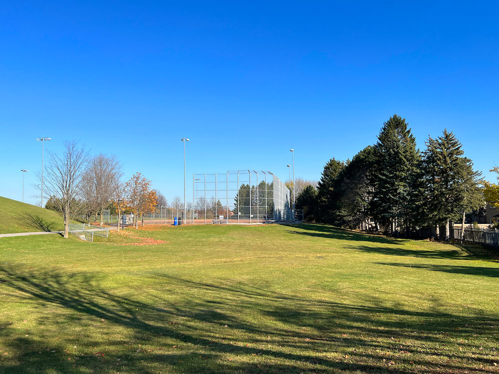 baseball diamond in Amberlea neighbourhood