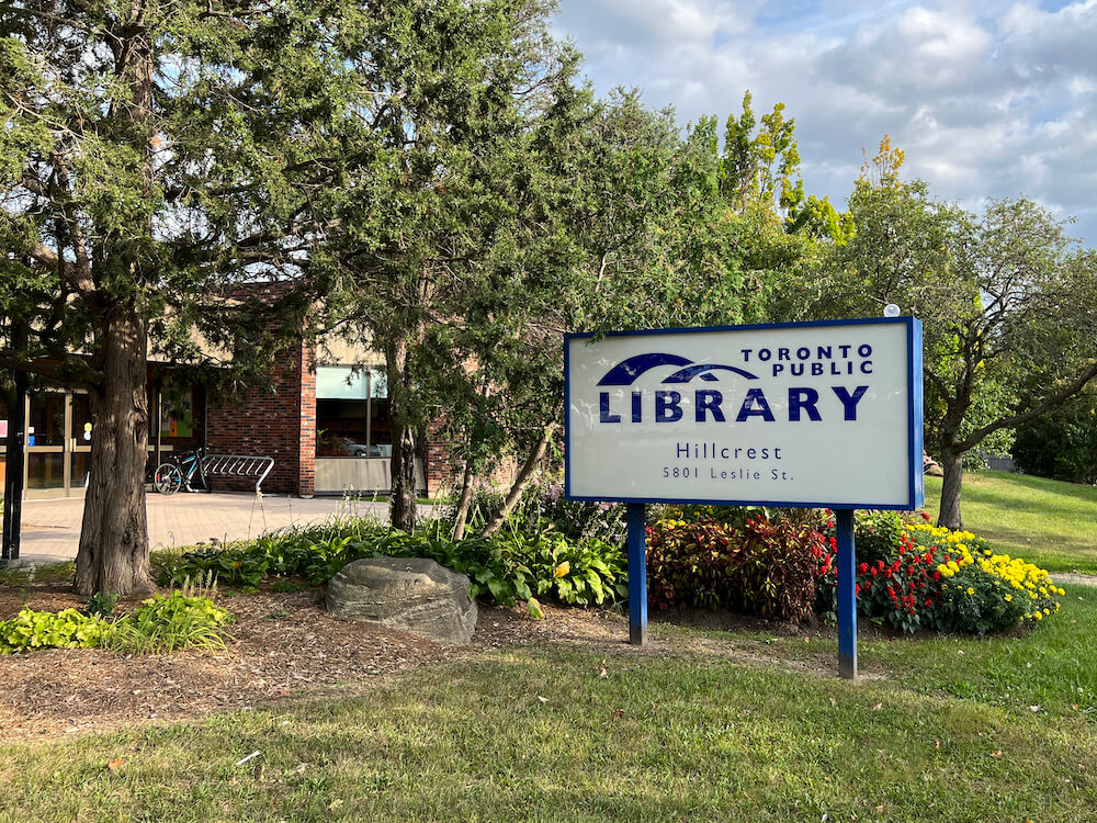 library in Bayview Woods Steels neighbourhood