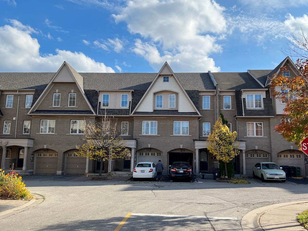 townhomes in Dorset Park neighbourhood