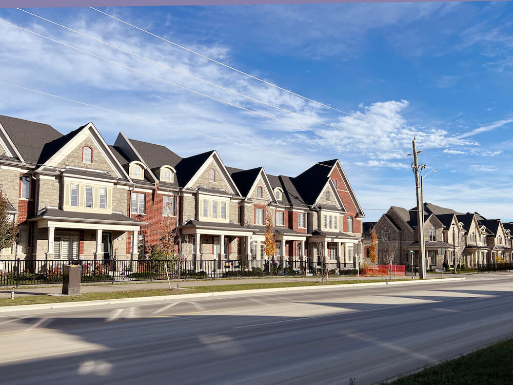 townhomes in Greenwood Conservation Area