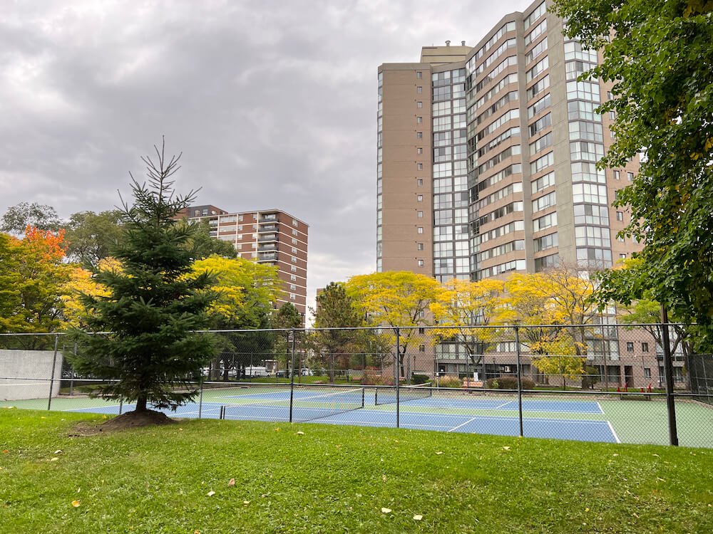 tennis courts in Humber Heights neighbourhood