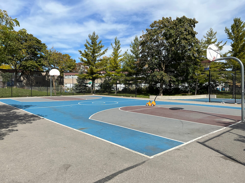 backetball court in Jane and Finch neighbourhood
