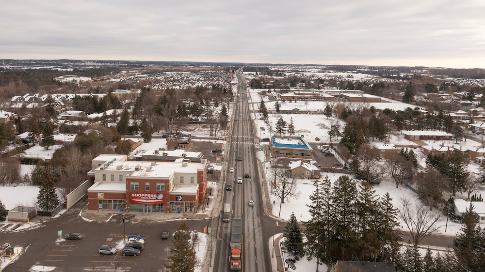 aerial photo of king city