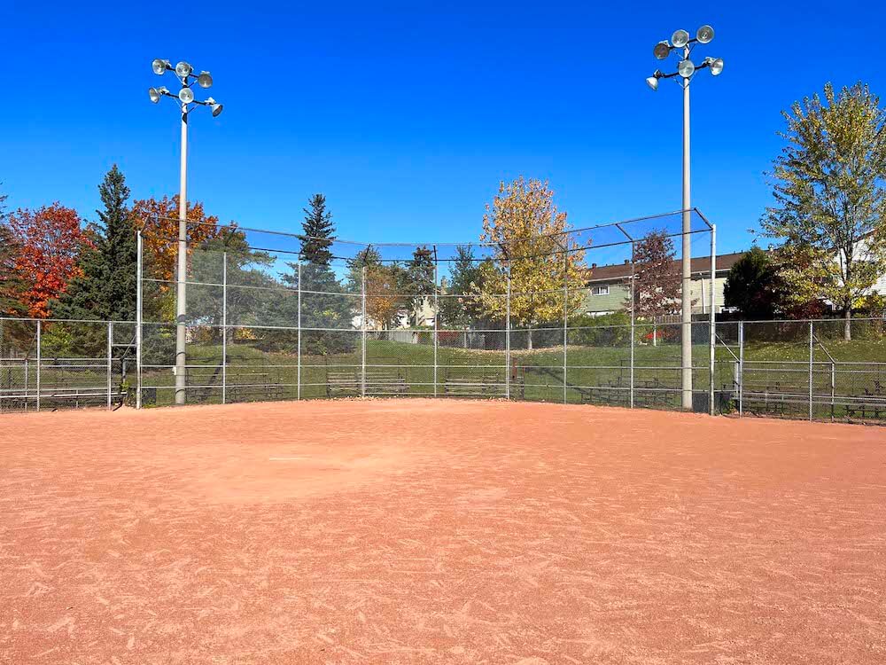 baseball diamond in L'Amoreaux neighbourhood