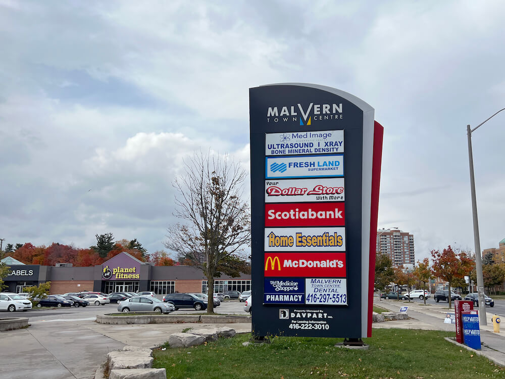 shops in Malvern neighbourhood