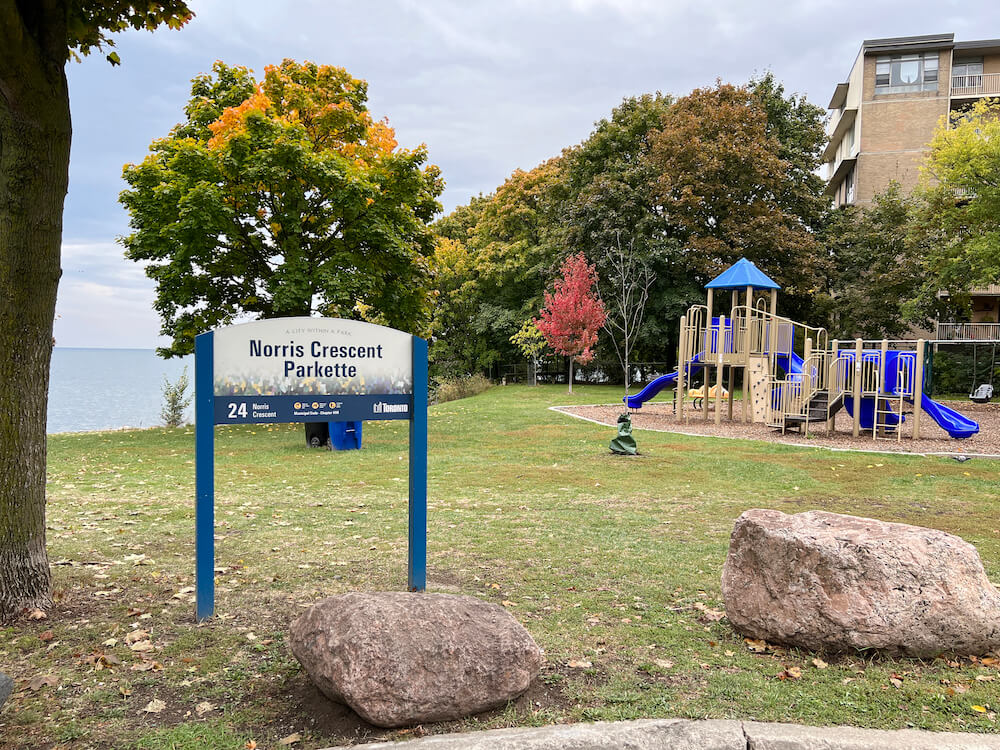 park in Mimico neighbourhood