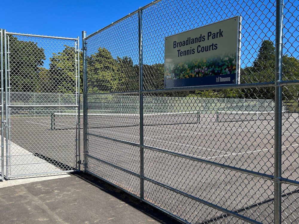 tennis court in Parkwoods neighbourhood