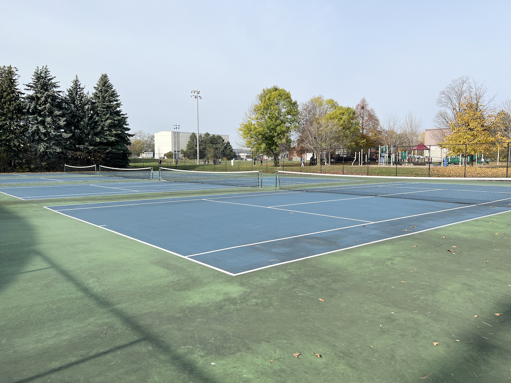 tennis court in Pickering Beach neighbourhood