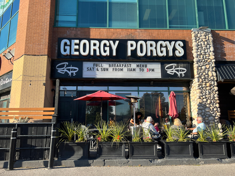 Georgy Porgy's restaurant in Victoria Park Village neighbourhood