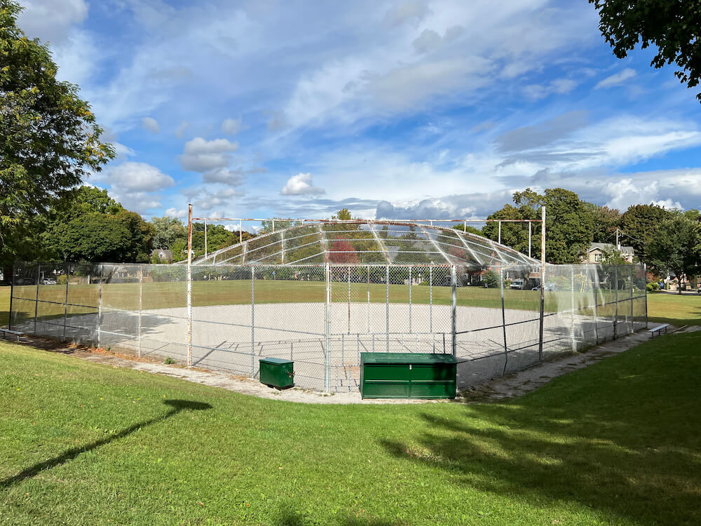 baseball diamond in Wanless Park neighbourhood