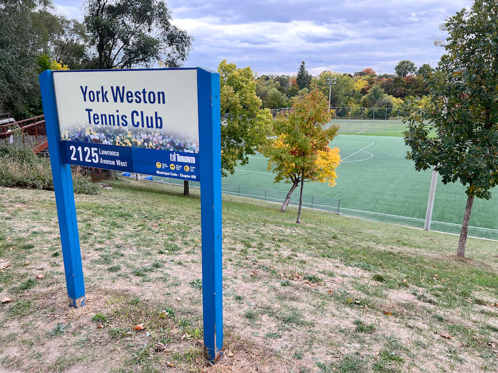 York Weston tennis club