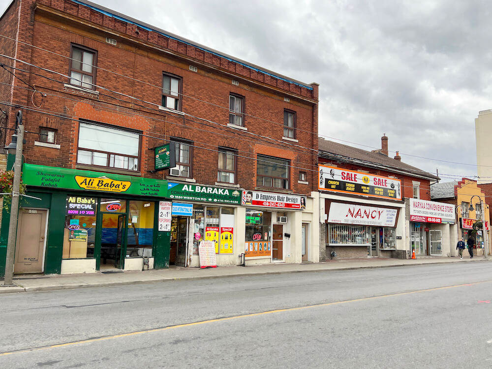 shops in Weston neighbourhood