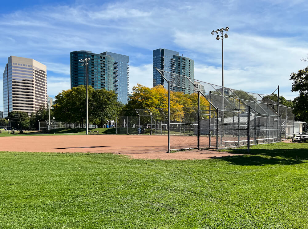 baseball diamond in Willowdale neighbourhood