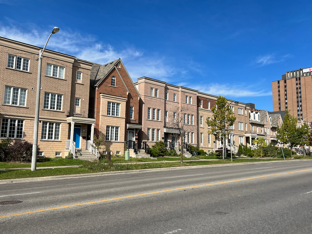 townhomes in York University Heights neighbourhood