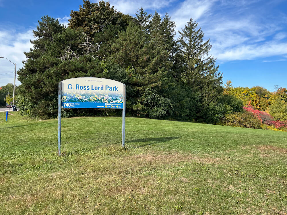 park in York University Heights neighbourhood