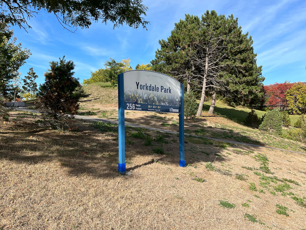 park in Yorkdale neighbourhood