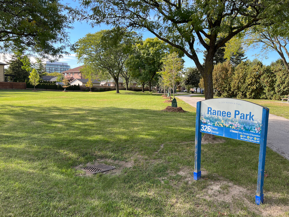 park in Yorkdale neighbourhood