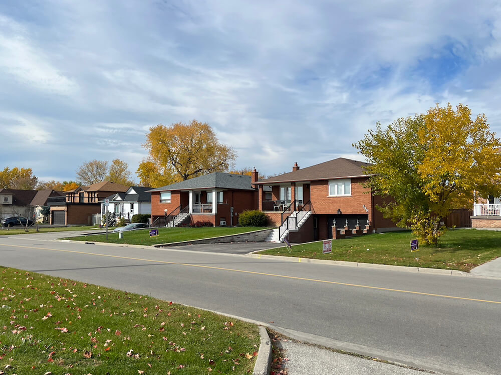 Homes in Rougemount neighbourhood