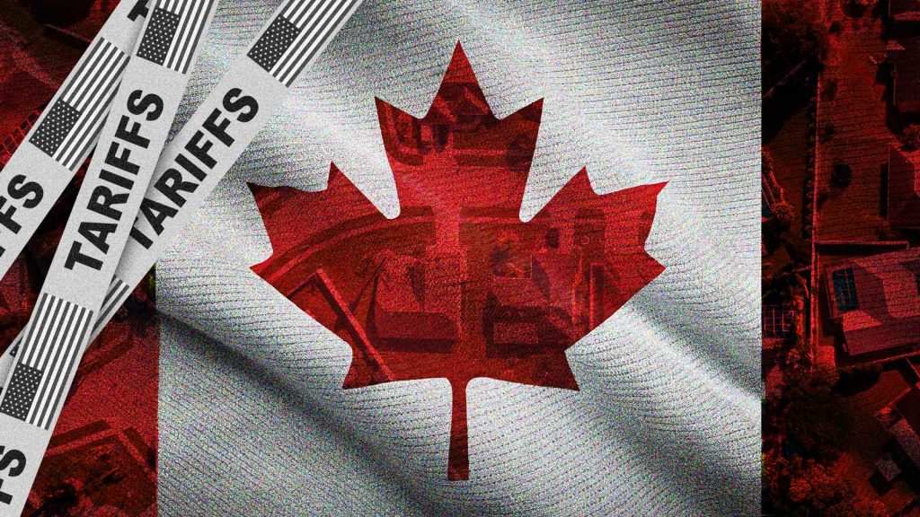 Illustration of a Canadian flag.