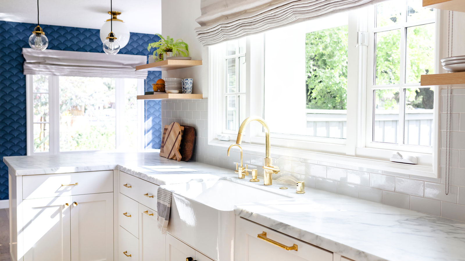 Renovated kitchen in a home.