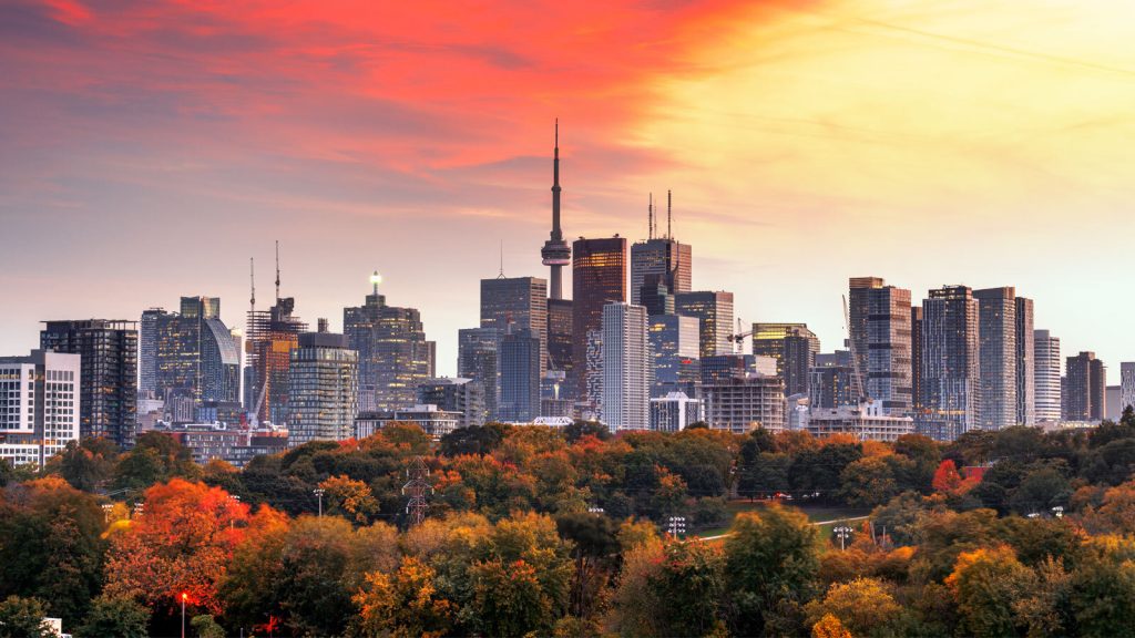 Image of Toronto in the fall.