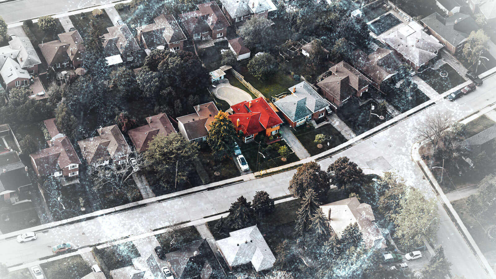 An image of a Canadian neighbourhood.